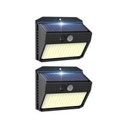 DAYBETTER Solar Lights 150 LED with Lights Reflector and 3 Lighting Modes, Solar Flood Light,IP65 Waterproof,LED Solar Fence Lighting for Garden Yard Patio Deck, 180°Wide Angle,2 Pack