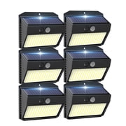DAYBETTER Solar Lights 150 LED with Lights Reflector and 3 Lighting Modes,Solar Flood Light,IP65 Waterproof,LED Solar security Light for Garden Yard Patio Deck,270 Wide Angle,6 Pack