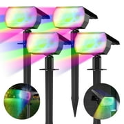 DAYBETTER Solar Lights Outdoor,Garden Yard Spot Lights for Path Landscape,7 Modes RGB Color Changing