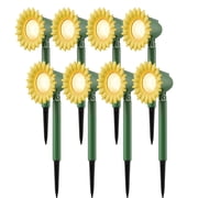 DAYBETTER Solar Lights Outdoor, 8 pack LED Landscape Spotlights, Warm White
