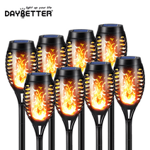 DAYBETTER Solar Lights Outdoor,8Pack Solar Torch Light with Flickering Flame,Waterproof Solar Landscape and Walkway Lighting Decoration for Garden,Patio,and Yard
