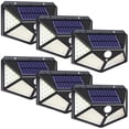 thumbnail image 1 of DAYBETTER Solar Lights Outdoor Waterproof, 100LED/6Pack Motion Sensor Security Lights, 3 Lighting Modes Solar Wall Lights for Garden Yard Garage Patio, 1 of 6