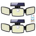 thumbnail image 1 of DAYBETTER Solar Outdoor Lights,179 LED Motion Sensor Outdoor Lights,3 Adjustable Heads Security Lights,IP65 Waterproof,270°Wide Angle Flood Wall Light with 3 Modes for Porch,Yard,2 Pack, 1 of 6