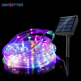 Pure Garden Outdoor Solar Rope Lights with 100 LED Lights and 8