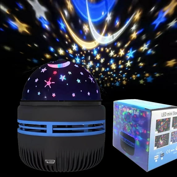 DAYBETTER Star Projector,USB LED Projector, Multicolor Rotating Lights, Outer Space Projection