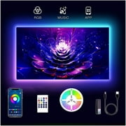 DAYBETTER TV LED Backlights, Smart Led Strip Lights 15 Feet for 65-75in Tv, USB Backlight Kit with Remote 5050 RGB Bias Mood Lamp for Bedroom, Room HDTV