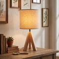 thumbnail image 1 of DAYBETTER Table Lamp for Bedroom, Bedside Table Lamps with 3 Color Temperatures, Bulb Included, Wooden Night Lamp for Living Room, Office, Bedroom, 1 of 7