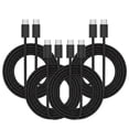 thumbnail image 1 of MOSENSE USB C to USB C Cable 6ft (4 Pack), 60W Fast Charging & Data Transfer, Durable Braid Charging Cable for Phones, Tablets & Laptops, Black, 1 of 6