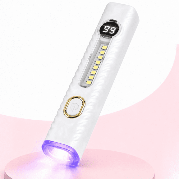 DAYBETTER UV Nail Lamp 395nm LED Gel Nail Dryer with Side Light, Cordless Rechargeable Portable UV Nail Light for Home Use, 20/60s Timer