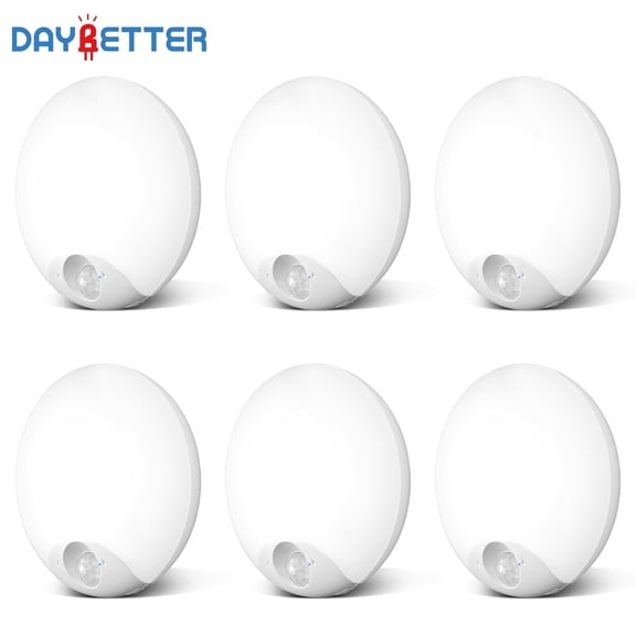 DAYBETTER 6Pack Under Cabinet Lights, Rechageable Dimmable Puck Lights, White Magnetic Motion Sensor Lighting for Kitchen, Stairs