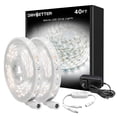 thumbnail image 1 of DAYBETTER 40ft White LED Strip Lights, 6500K Bright Daylight White Dimmable LED Strip Lights, App & 3-Button Control, Flexible Indoor LED Lighting for Kitchen Cabinets, Bedroom, Home Decoration, 1 of 6
