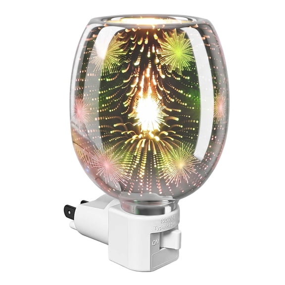 DAYBETTER Wax Melt Warmer Firework,Candle Warmer Lamp for Wax and Oil Burner,Plug in Wax Melt Burners, Night Light for Gift,Room Decor