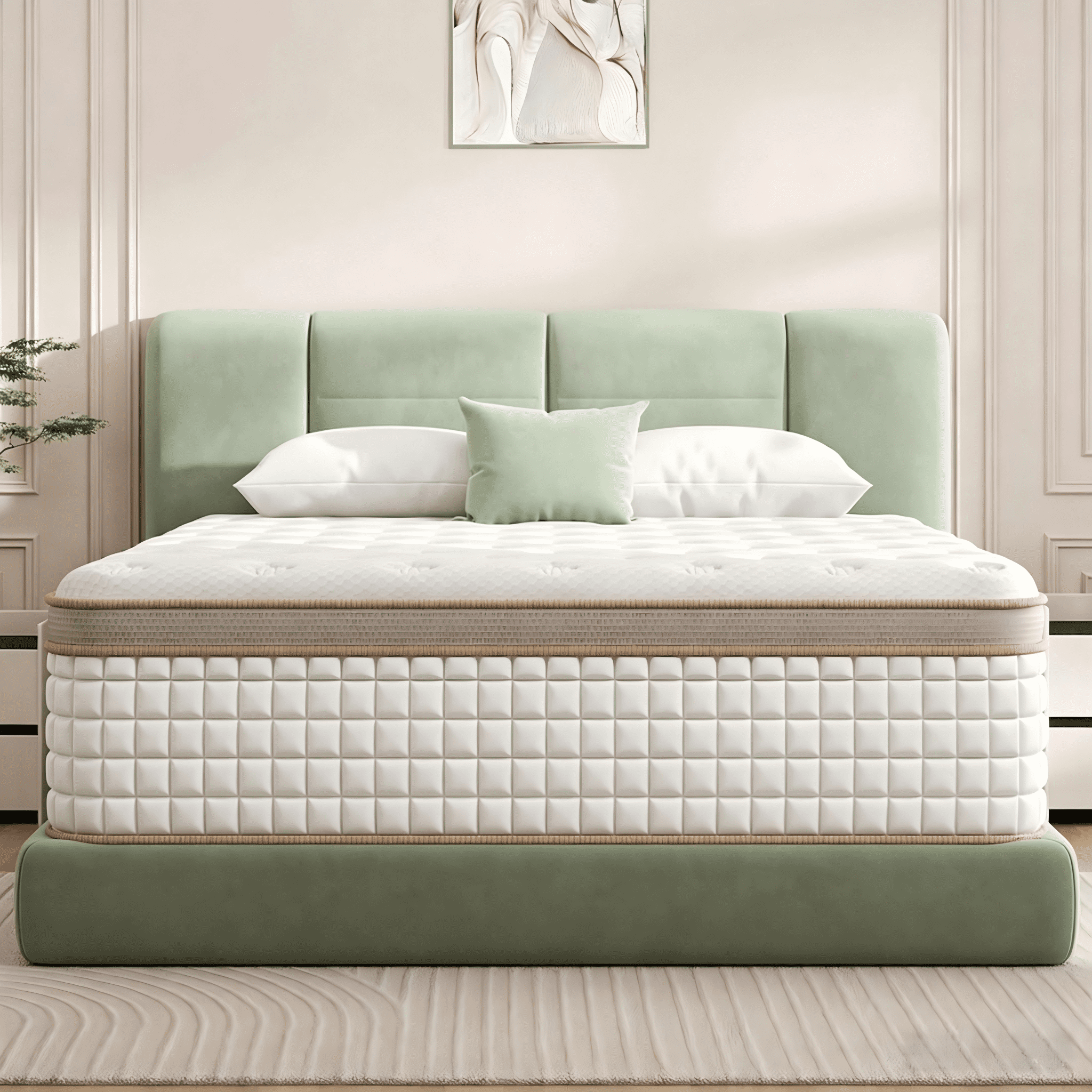 Medium Packing Box Dimensions DAYBYI Full Size Mattress 10 Inch, Hybrid Full Mattress in a Box Gel ...