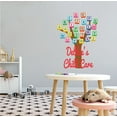 thumbnail image 1 of DAYCARE - Vinyl Daycare Kids Playroom Removable Multicolored Alphabet Tree Decoration Customized Name Lettering Design Easy To Apply Wall Decal - Adhesive Child Care Wall Decal Sticker 14" x 20", 1 of 3
