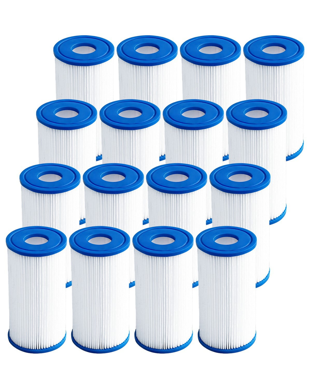 DAYEAR Ice Bath Filter 5" x 2.5" (16 Pack) Cold Plunge Filter 20 Micron Pleated Sediment filtrage Replacement for Ice Bath Tub Hot Tub