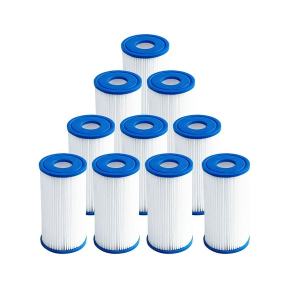 DAYEAR Ice Bath Filter 5" x 2.5" (10 Pack) Cold Plunge Filter 20 Micron Pleated Sediment filtrage Replacement for Ice Bath Tub Hot Tub