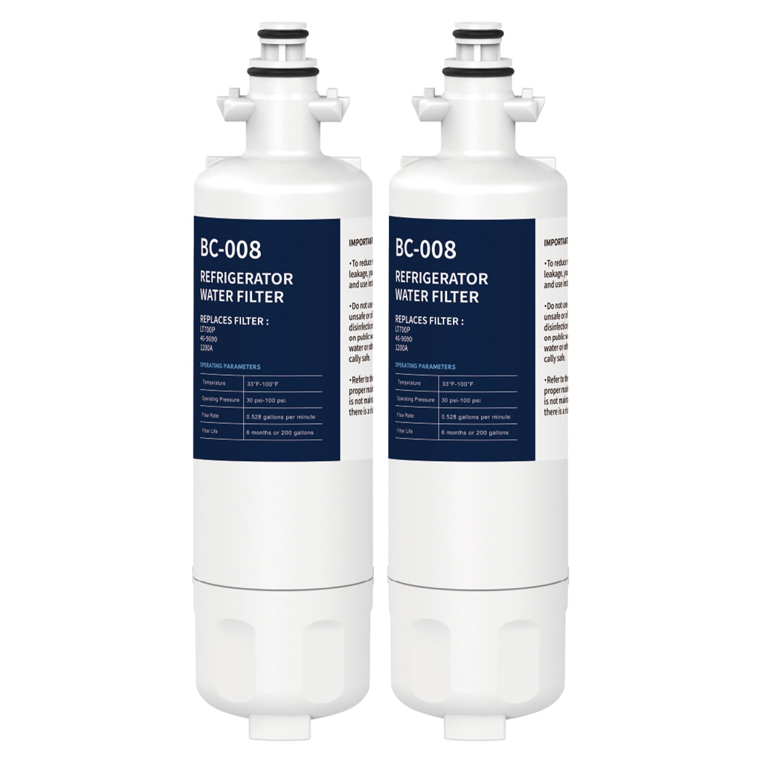 DAYEAR Refrigerator Water Filter Replacement 2 Pack 9690 for kenmore Elite 469690 LT700P RFC 1200A ADQ36006102 ADQ36006101 LFX28968ST RWF1052 RWF1200A LFXS29626S LFXS30766S LFX31925ST LFX31945ST