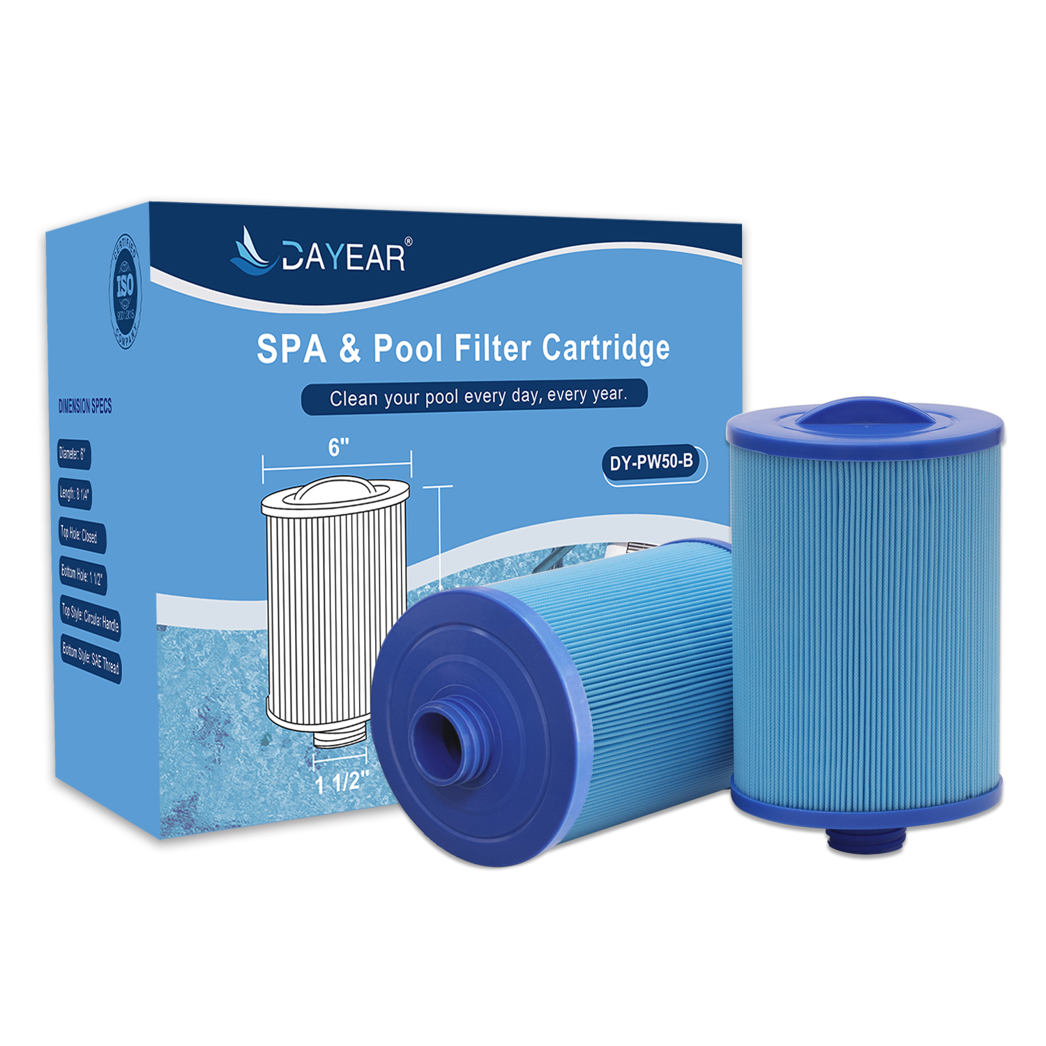 Filtro Per Spa 6CH-940, Filettatura Grossa Di Ricambio PWW50P3 Waterway 817 0050 Filbur Fc 0359 Filtro Per Spa 45 Piedi Quadrati 2 Pezzi 88534433