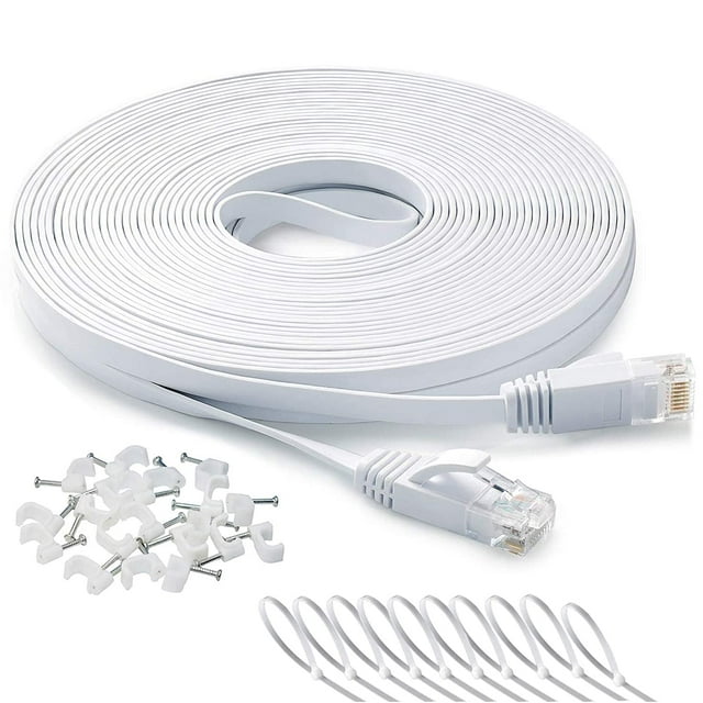 DAYEDZ Cable 100 ft, Cat 6 Flat Cable Slim Long Cat6 High
