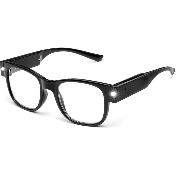 DAYI Reading Glasses Lighted Rechargeable Bright LED Readers with Lights Eyewear Clear Vision Unisex