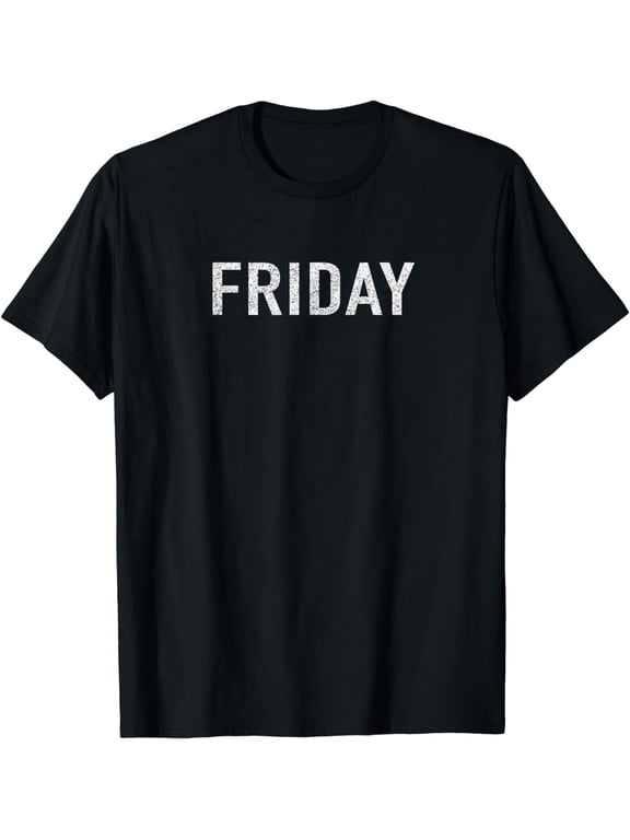 DAYS of the WEEK tshirt series 'FRIDAY' distressed