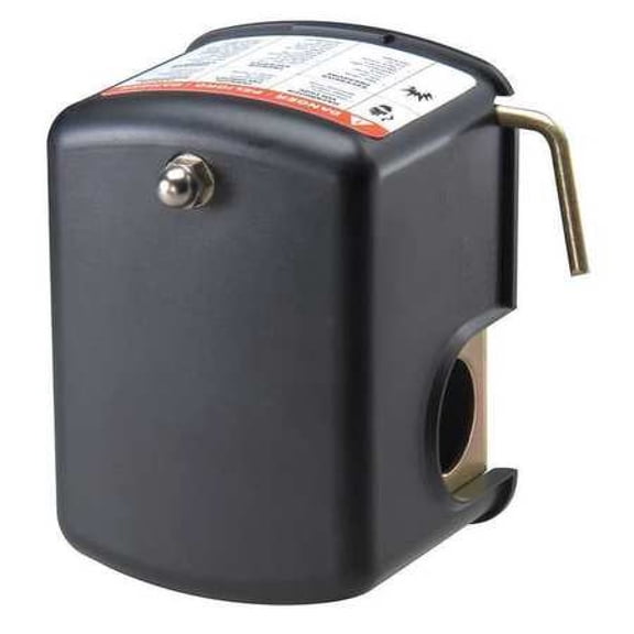 DAYTON 12T087 Pressure Switch, (1) Port, 1/4 in FNPT, DPST, 10 to 100 psi, Standard Action