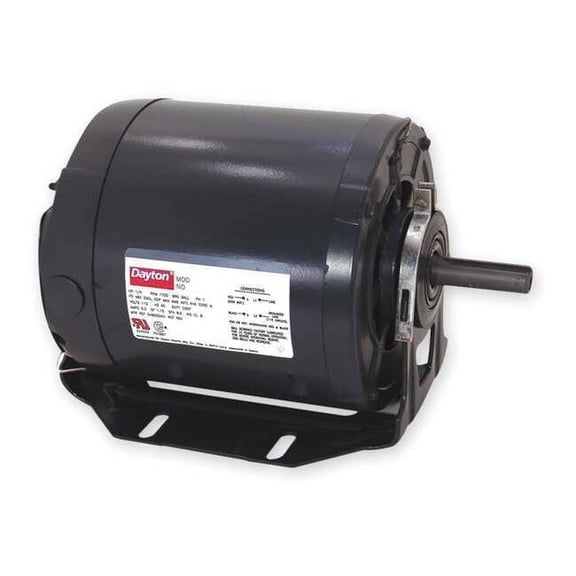 Agricultural Fan Motor, Split-Phase, 1/2 HP, 115/230V AC, 1,725 Nameplate RPM, 56 Frame 1YBV9
