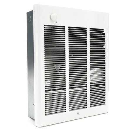 Recessed Electric Wall Heater Unit, 208/240V AC, 60 Hz, 1 Phase, 108 Degrees F Temp Rise
