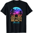 thumbnail image 1 of DAYTONA BEACH FLORIDA Vintage Sunset Summer Vibe Graphic T-Shirt, 1 of 3
