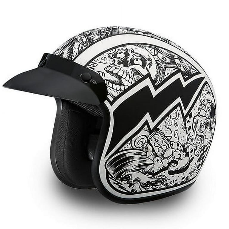 DAYTONA Cruiser 3 4 Open Face Motorcycle Helmet Metal Flake DOT 22