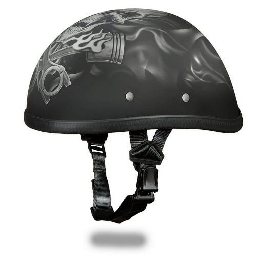 DAYTONA Novelty Skull Cap 1/2 Half Motorcycle Helmet 35 Styles NON DOT XS-XXL