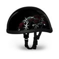 thumbnail image 1 of DAYTONA Novelty Skull Cap 1/2 Half Motorcycle Helmet 35 Styles NON DOT XS-XXL, 1 of 7