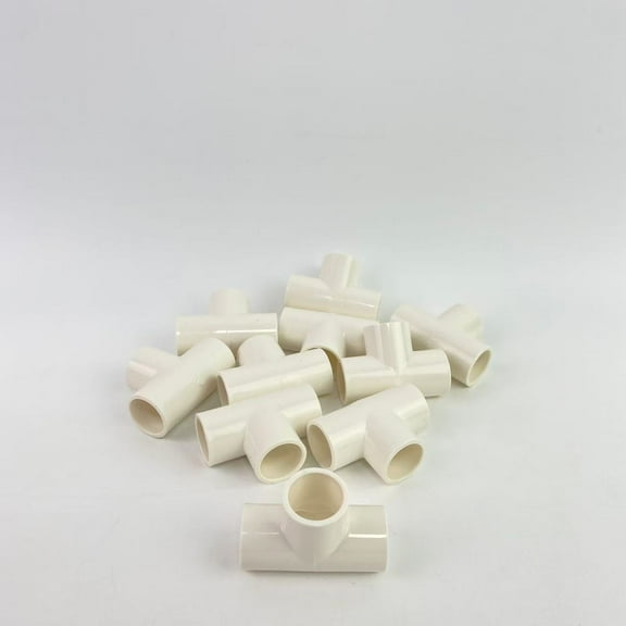 DAYU non-metal couplings,1/2" 3-Way Tee PVC Fittings Coupling Adapter(Socket x Socket x Socket)0.5 In)