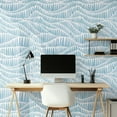 thumbnail image 1 of DAZLUT Modern Peel and Stick Wallpaper Self Adhesive Wallpaper Boho Contact Paper Blue Geometric Wallpaper Removable Decorative Wallpaper for Bedroom Bathroom Cabinets Decor Vinyl,17.3" x 394", 1 of 8