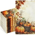 thumbnail image 1 of DAZLUTE 100 PCS Fall Paper Napkins 3 Ply Disposable Pumpkin Napkins Thanksgiving Harvest Party Supplies, 1 of 7