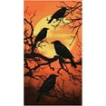 thumbnail image 1 of DAZLUTE 100 PCS Halloween Paper Napkins, 3 Ply Disposable Guest Towels. Black Scary Crow Napkins Party Supplies Halloween Decoration, 1 of 6