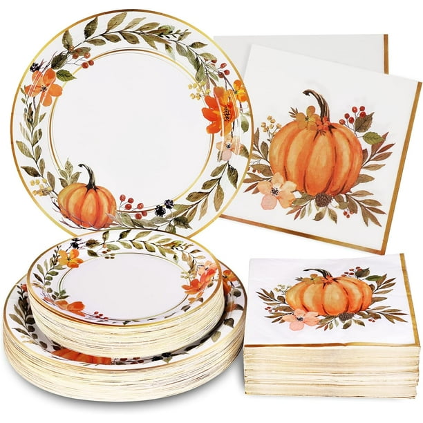 Pumpkin Paper Plates