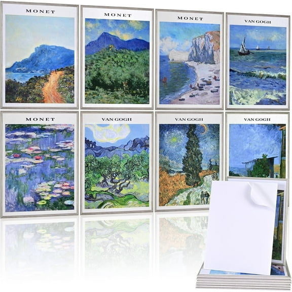 DAZLUTE 8 Pack Soundproof Wall Panels Acoustic Panels Self-Adhesive Sound Proofing Panels High Density Art Sound Panels for Acoustic Treatment, Home, Studio, Gaming Room(Starry Night)