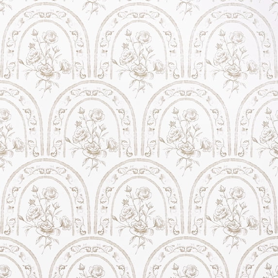 DAZLUTE Floral Peel and Stick Wallpaper 17.7" x 590", Removable Wallpaper, Self Adhesive Contact Paper for Bathroom Cabinet Wall Decor