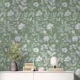 thumbnail image 1 of DAZLUTE Floral Wallpaper Peel and Stick,Self Adhesive Removable Wallpaper for Home Bedroom Cabinets Decorative Thicken 17.32" x 118", 1 of 9
