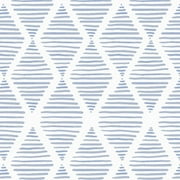 DAZLUTE Geometric Peel and Stick Wallpaper 17.3" x 118" Striped Wallpaper Blue and White Contact Paper Geometric Wallpaper Self Adhesive Removable Stripe Wallpaper