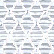 DAZLUTE Geometric Peel and Stick Wallpaper 17.3" x 118" Striped Wallpaper Blue and White Contact Paper Geometric Wallpaper Self Adhesive Removable Stripe Wallpaper