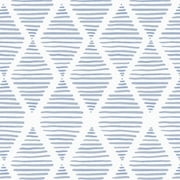 DAZLUTE Geometric Peel and Stick Wallpaper 17.3" x 590" Striped Wallpaper Blue and White Contact Paper Geometric Wallpaper Self Adhesive Removable Stripe Wallpaper