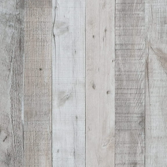 DAZLUTE Grey Wood Peel and Stick Wallpaper 17.71" x 118", Self Adhesive Wallpaper, Wood Plank Removable Contact Paper
