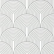 DAZLUTE Peel and Stick Wallpaper 17.7''×118'' Self Adhesive Wallpaper Boho Contact Paper Black and White Geometric Wallpaper Removable Decorative Wallpaper for Bedroom Bathroom Cabinets Decor