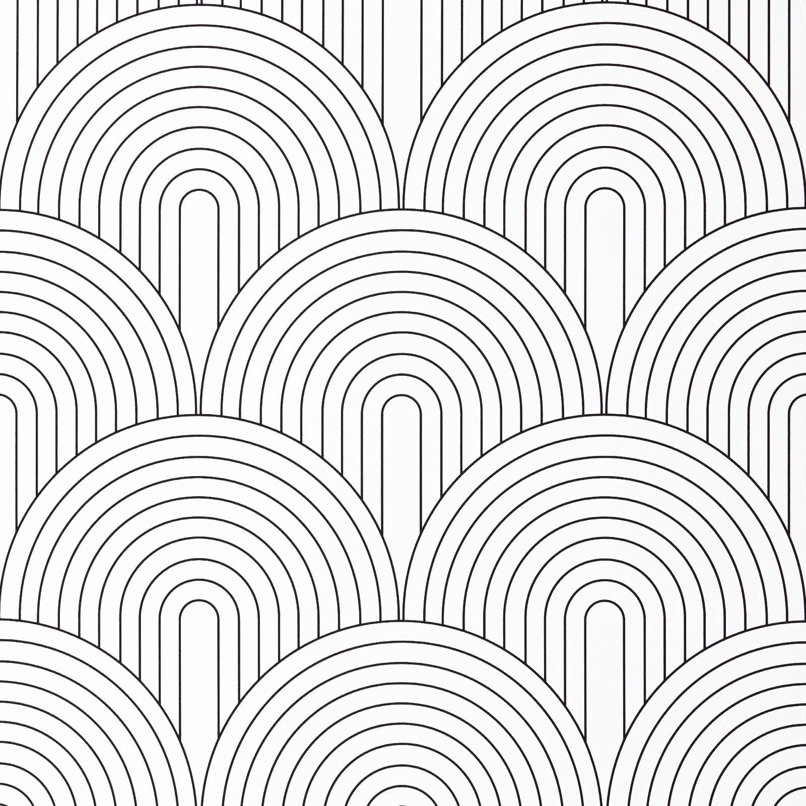 DAZLUTE Peel and Stick Wallpaper Geometric Wallpaper Self Adhesive Wallpaper Boho Contact Paper Black and White Removable Decorative Wallpaper for Bedroom Bathroom Cabinets Decor,17.7''×394''