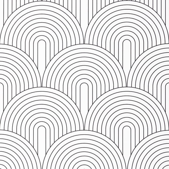 DAZLUTE Peel and Stick Wallpaper Geometric Wallpaper Self Adhesive Wallpaper Boho Contact Paper Black and White Removable Decorative Wallpaper for Bedroom Bathroom Cabinets Decor,17.7''×394''