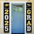 thumbnail image 1 of DAZONGE Blue Graduation Decorations 2025, Congrats Grad Porch Banner for Any Schools or Grades 2025 Graduation Party Decorations, 1 of 10