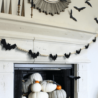 Halloween Decoration Black Lace Spiderweb Fireplace Mantle with String ...