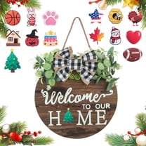 DAZUINIAO Welcome Sign Front Door Decor House Warming Gifts for New Home Unique Home Holiday Decor